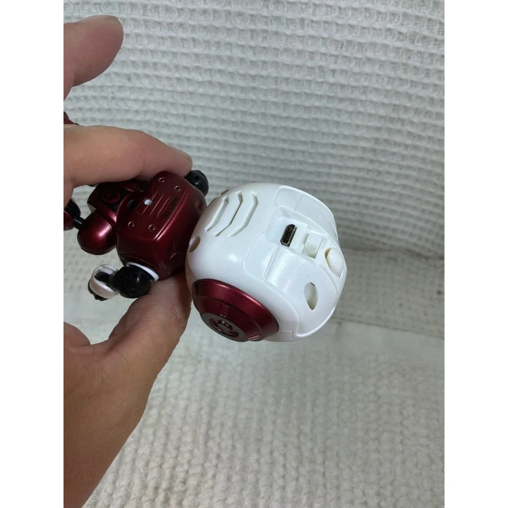 Sci-Fi Kids Metal Robot Interactive Toy Small Red White